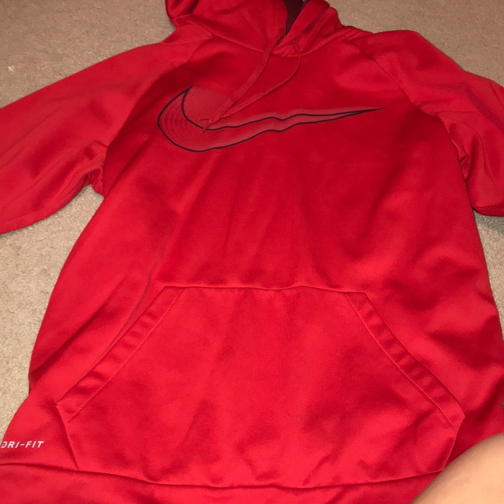 red nike hoodie